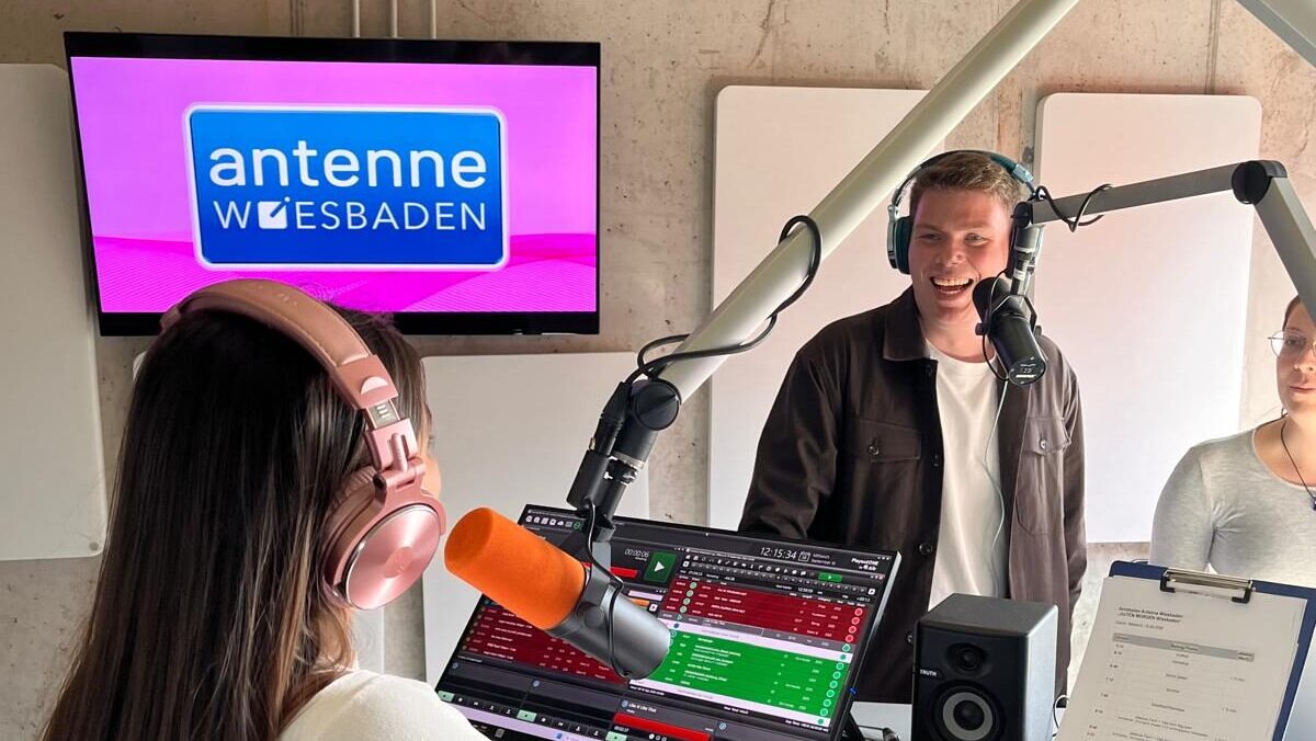 Besuch Antenne Wiesbaen